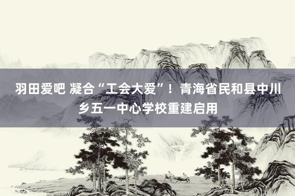 羽田爱吧 凝合“工会大爱”！青海省民和县中川乡五一中心学校重建启用