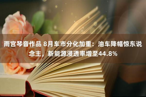 雨宫琴音作品 8月车市分化加重：油车降幅惊东说念主，新能源浸透率增至44.8%