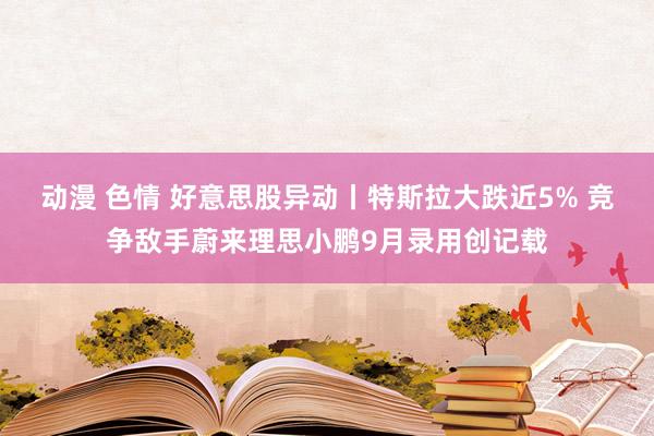 动漫 色情 好意思股异动丨特斯拉大跌近5% 竞争敌手蔚来理思小鹏9月录用创记载