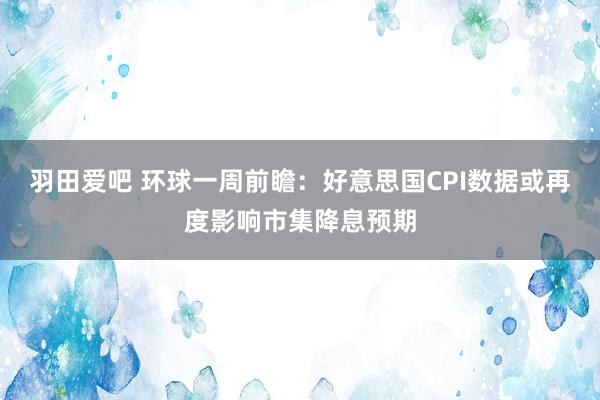 羽田爱吧 环球一周前瞻：好意思国CPI数据或再度影响市集降息预期