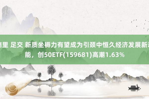 楠里 足交 新质坐褥力有望成为引颈中恒久经济发展新动能，创50ETF(159681)高潮1.63%