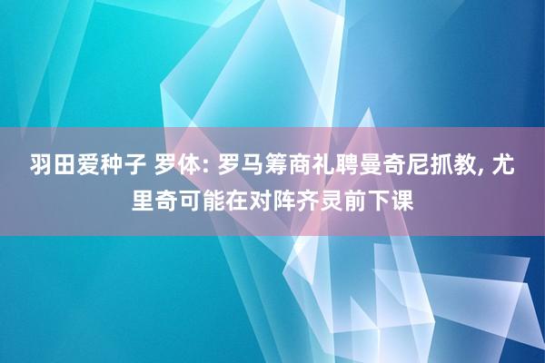 羽田爱种子 罗体: 罗马筹商礼聘曼奇尼抓教， 尤里奇可能在对阵齐灵前下课