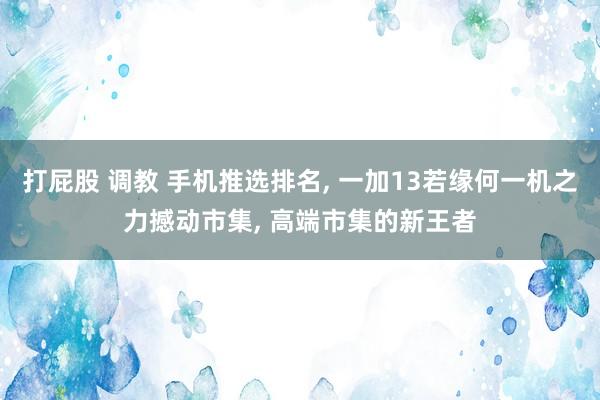 打屁股 调教 手机推选排名， 一加13若缘何一机之力撼动市集， 高端市集的新王者