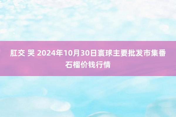 肛交 哭 2024年10月30日寰球主要批发市集番石榴价钱行情