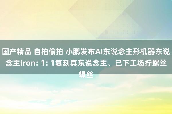 国产精品 自拍偷拍 小鹏发布AI东说念主形机器东说念主Iron: 1: 1复刻真东说念主、已下工场拧螺丝