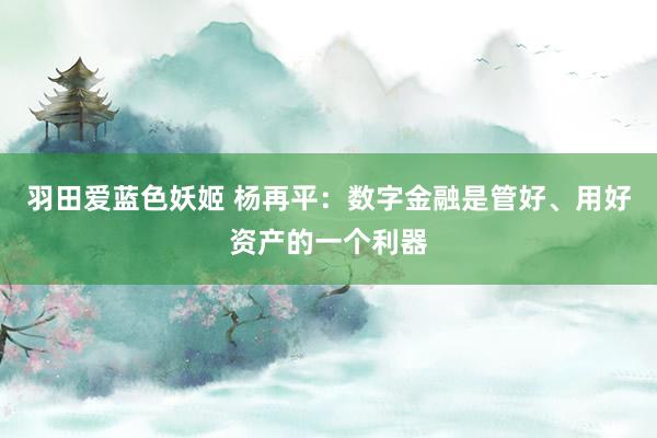 羽田爱蓝色妖姬 杨再平：数字金融是管好、用好资产的一个利器