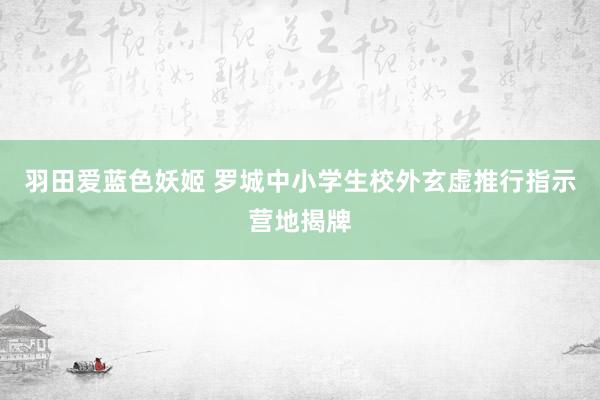 羽田爱蓝色妖姬 罗城中小学生校外玄虚推行指示营地揭牌