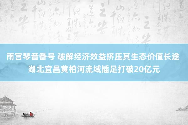 雨宫琴音番号 破解经济效益挤压其生态价值长途 湖北宜昌黄柏河流域插足打破20亿元