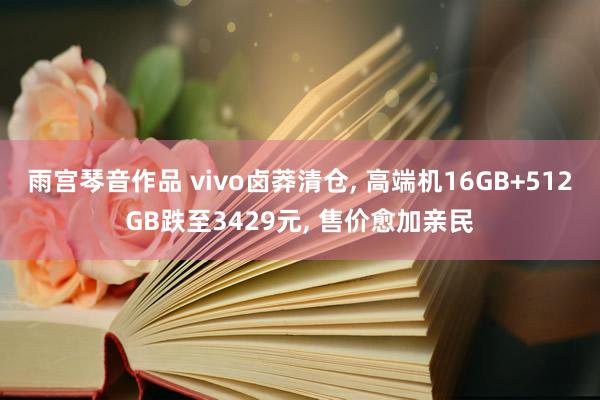 雨宫琴音作品 vivo卤莽清仓， 高端机16GB+512GB跌至3429元， 售价愈加亲民