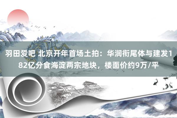 羽田爱吧 北京开年首场土拍：华润衔尾体与建发182亿分食海淀两宗地块，楼面价约9万/平