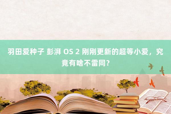 羽田爱种子 彭湃 OS 2 刚刚更新的超等小爱，究竟有啥不雷同？